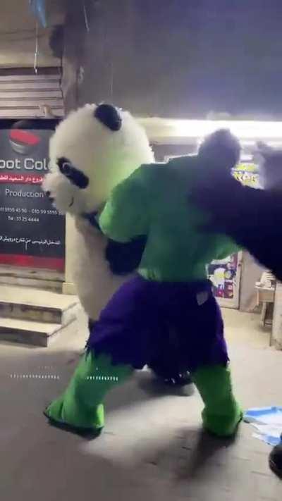 That's one way of showing support...