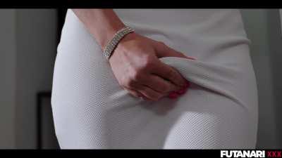 Cindy Shine teasing her cock