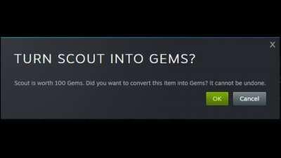 Scout really do be turned into gems