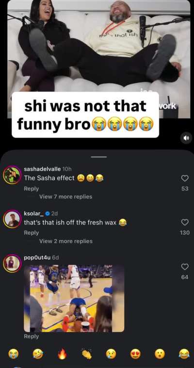 Damn Sasha know she got Ish acting out 😂😭