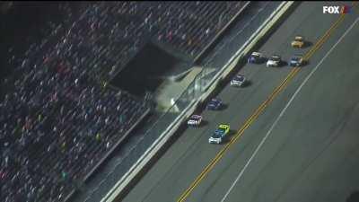 Ryan Newman takes a hard crash at the end of the 2020 Daytona 500. He suffered a bruised brain and was released from the hospital less than 2 days later.