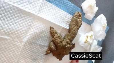 Deepthroating my scat cock + cum countdown [GIF]