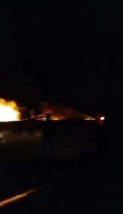 SBU drones reportedly hit Russian Borisoglebsk airfield, targeting KAB bomb warehouses, Su-35/34 aircraft parkings, and fuel storages. Explosions and fires were reported overnight by locals, with FIRMS data showing several fire spots. Inflicted damage is 