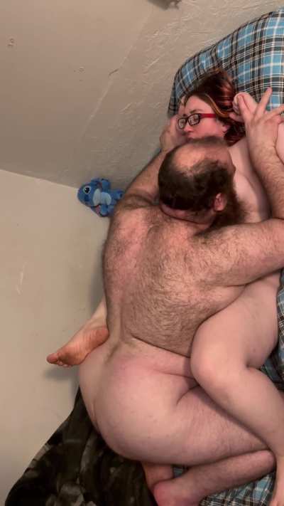 Recorded wifey and I fucking the other day, ended up with 8 (1min) videos to post. This is the 1st one where I kiss and finger her some then hold her down and suck on her nipples. Ends with me starting to eat her out 😋😈. 