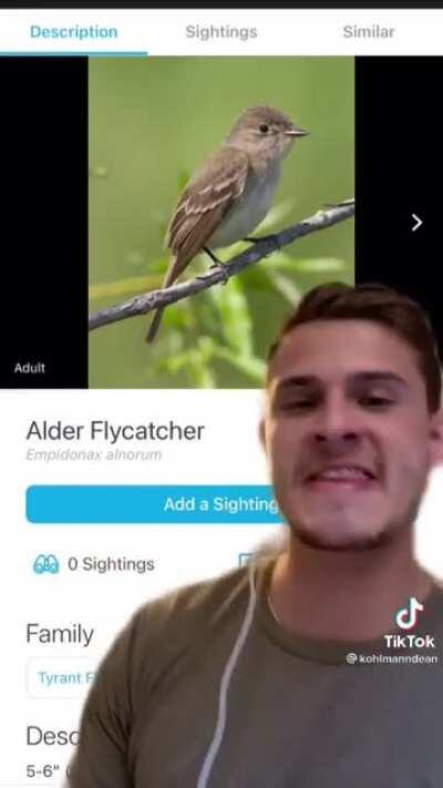 Dude making bird sounds