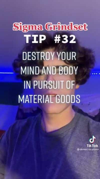 Sigma tip: stop wasting your time on sleep