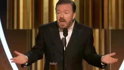 Ricky Gervais's Global Globe Speech which has aged really well
