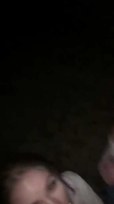 Two Friends Suck One Dick in Public