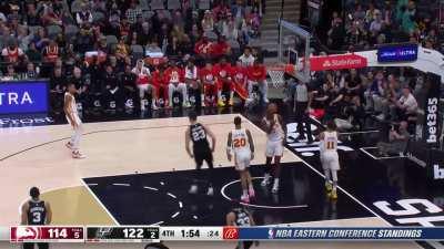 [Highlight] Zach Collins with a man's bucket over Clint Capela