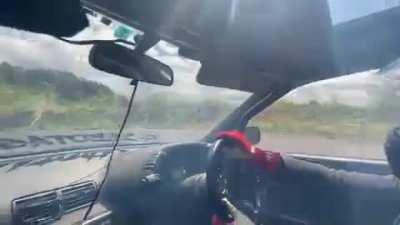 Angry RB20 noises through Ebisu Touge Course for Spring Matsuri.