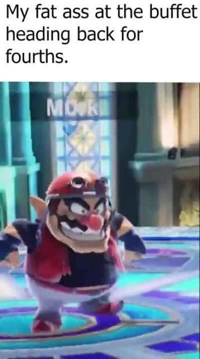 My fat ass heading back to the buffet for fourths.