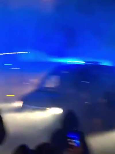 Geneva 2/10/2025 CA 19:30, Protestors for Gaza clash with police units on the Pont du Mt. Blanc, with tear gas and batons