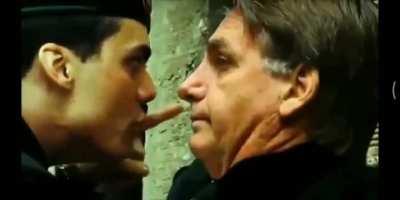 Capitão Nascimento se irrita com o Bozo. “Voce é moleque!”.