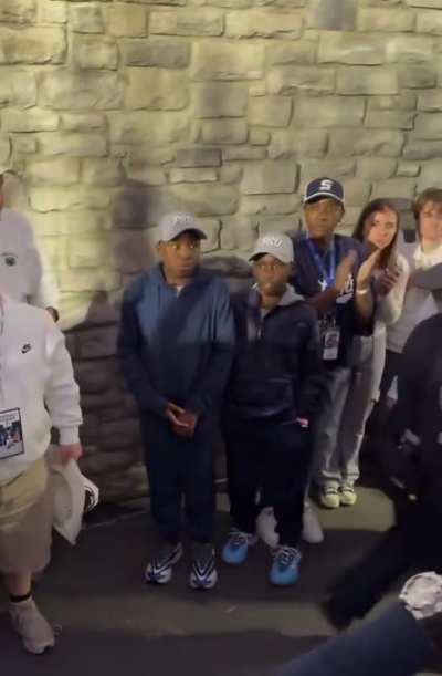 Penn State fans thanking head coach James Franklin after losing at home to Northwestern