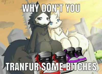 Why don't you tranfur some b*tches?