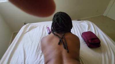 I love getting behind all that ass. She fucking thick as fuck