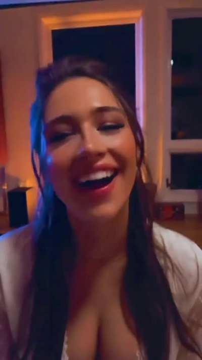 Crazy Cleavage in Lingerie