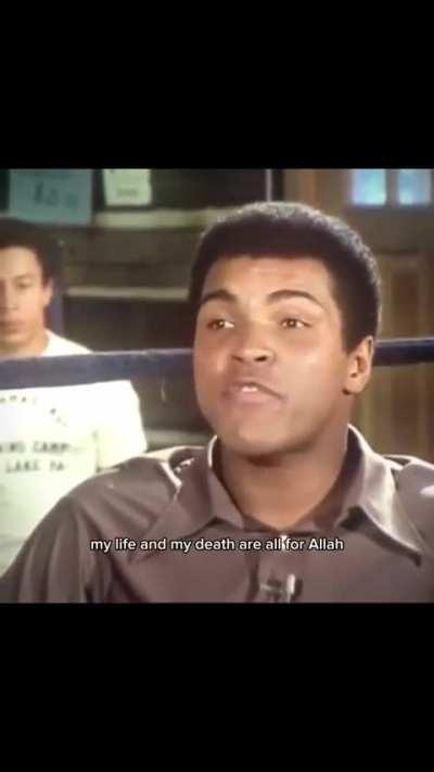 Muhammad Ali sharing his routine.