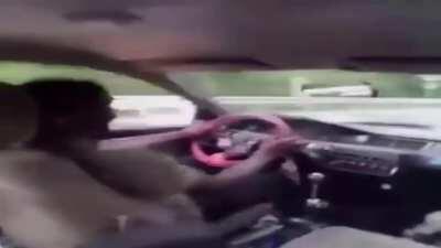 Me listening to racks on my way to my preschool job