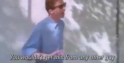 When rick astley isekai's to demon slayer world