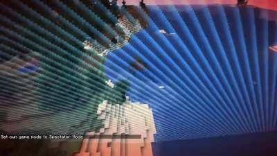 Turns out spiders can climb up the world border