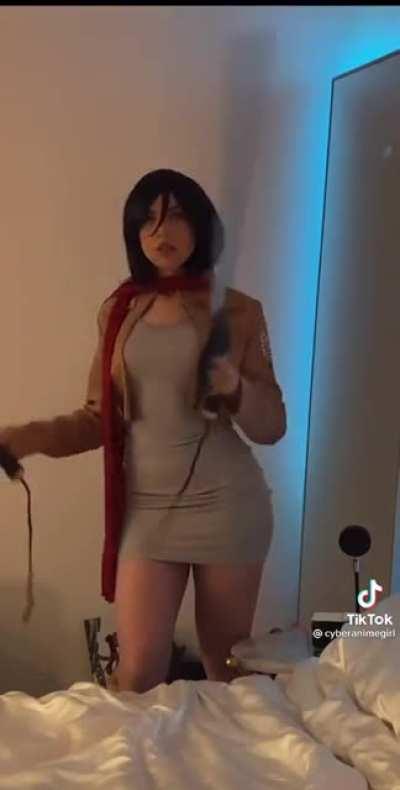 Mikasa from Attack on Titan by cyberanimegirl