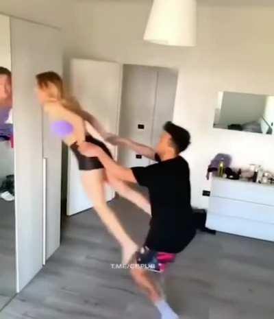 WCGW trying to recreate a yoga move