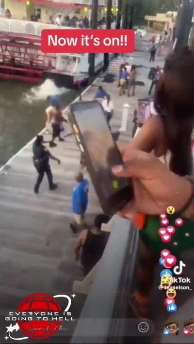 Video(s) Of The Week Right Here!!... These white people jumped this black security guard at the Riverfront. The staff got off the boat and it turned into WWE Smackdown (All 3 Angles & Videos Included)