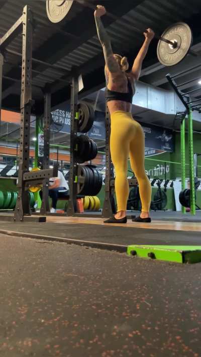 Military presses > squats