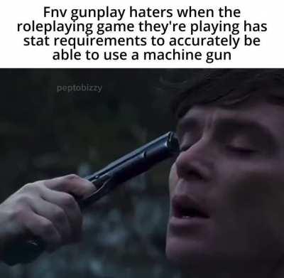 The gunplay isn't bad make a better build