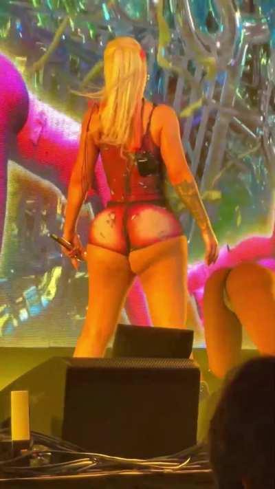 Twerking at a concert I went to with my son in 2022