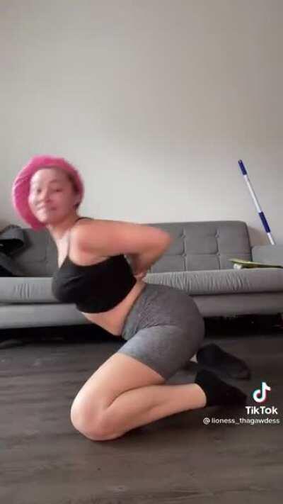 At the end. Nice peircing too