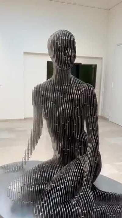 This art piece that looks semi-translucent from certain angles