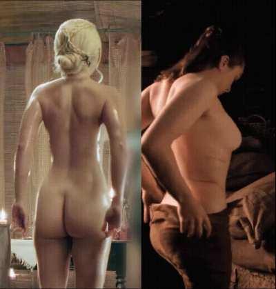 Which one to eat out & fuck from behind? Emilia Clarke or Maisie Williams