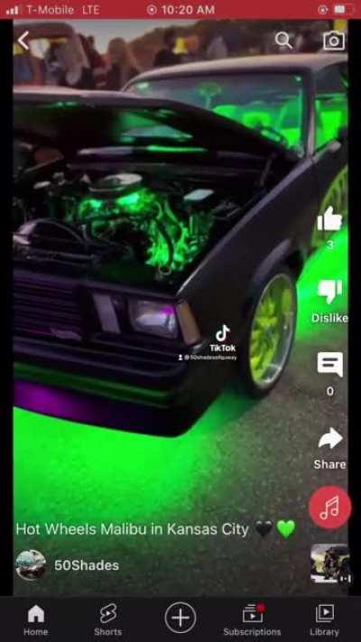 Hot Wheels Malibu Lowrider Green Goblin 💚