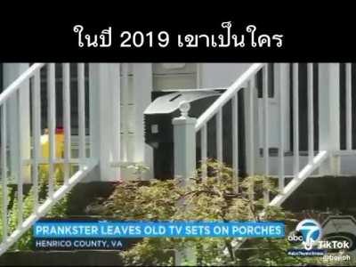 Sabian que ya existia un TV man antes de skibidi toilet? real,fue en virginia,regalando 50 televisores antiguos como buena gente 👍