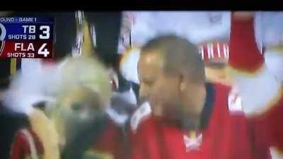 To get a kiss... How's her shoulder taste buddy?