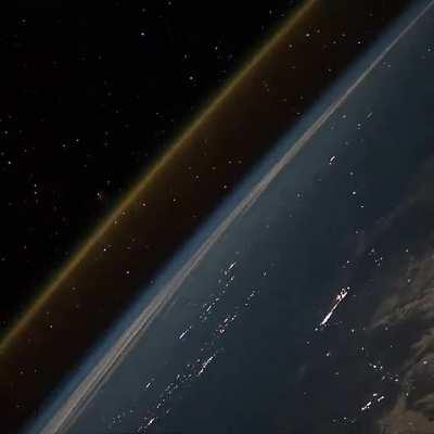 Rocket launch as seen from Space