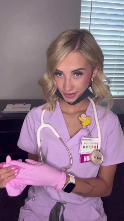 I’ll be the nurse and you can be the doctor 😉