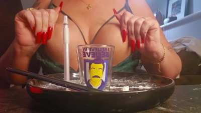 About to boof this 0.5g rock for my sexy fan. Wish me a fun journey. 