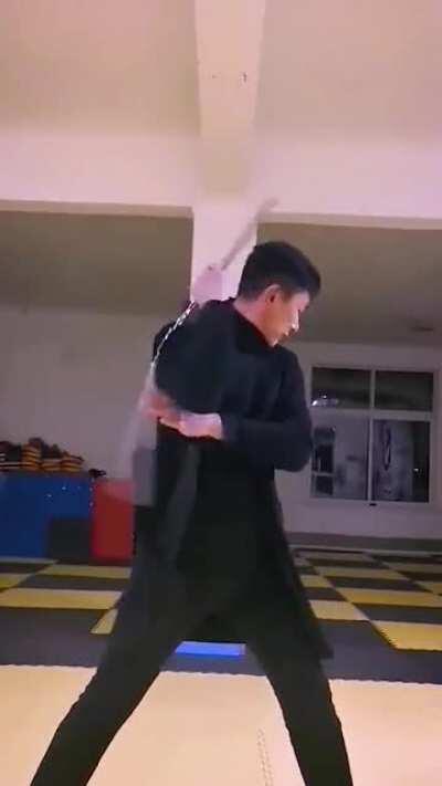 These nunchuk skills are incredible.