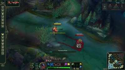 I was messing around with aatrox in practice tool and found out that prowler's claw cancels aatrox 's q animation