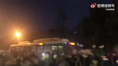 晶哥看来是早就准备好了，一有人抗议就抓。