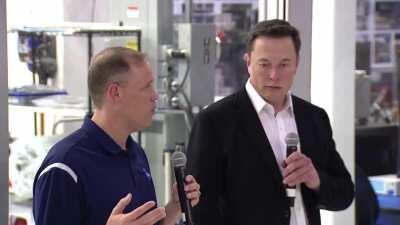 Elon discussing intellectual property with Jim Bridenstine | October 2019