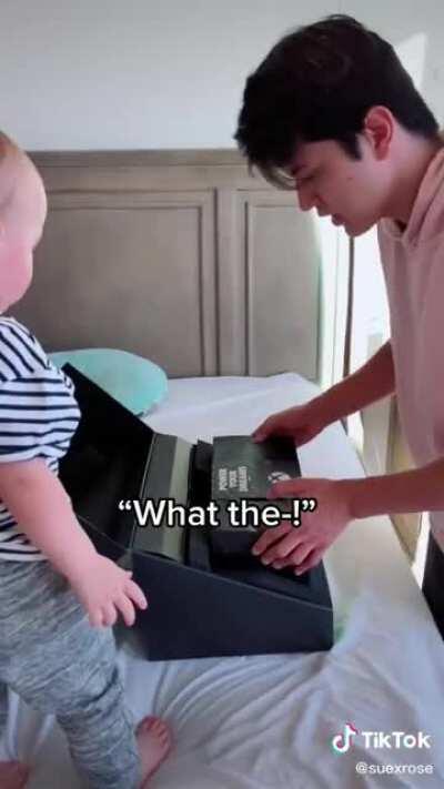 Multiple green flags! Notice how he gets up to clean immediately, involves the kid in his happiness, puts off the playing till later when the kids are in bed. Etc. It’s the small things.