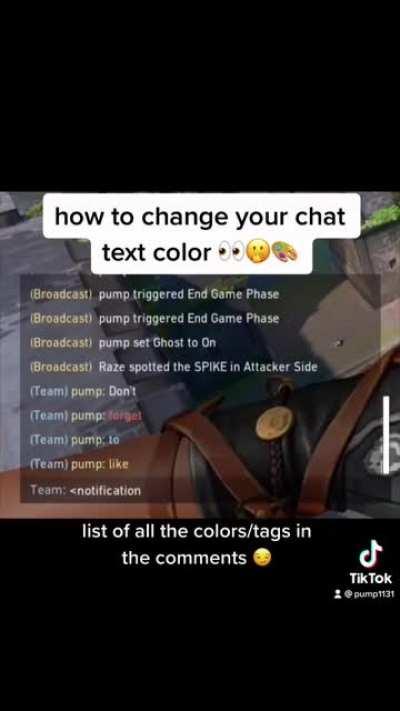 How to change chat text color!
