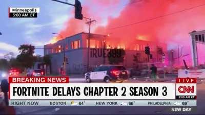 Scenes from outside Epic HQ