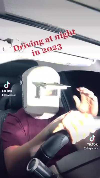 Driving At Night In The 90’s vs Now…