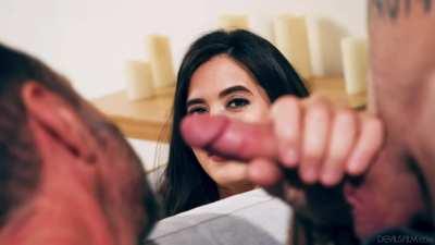 His wife loves seeing him with another man