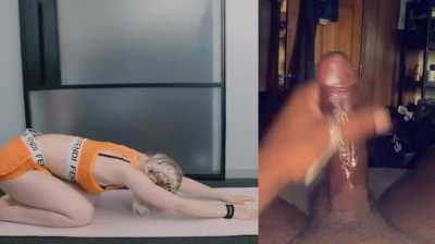 BBC Babe BabeCock Celebrity Cock Cum Gym Pigtails Workout Porn GIF by jeetree